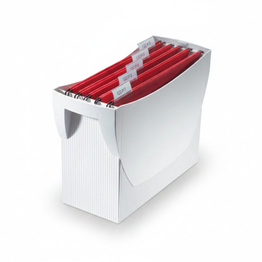 Suport Plastic pentru 20 Dosare Suspendabile Swing, Gri Deschis marca Han