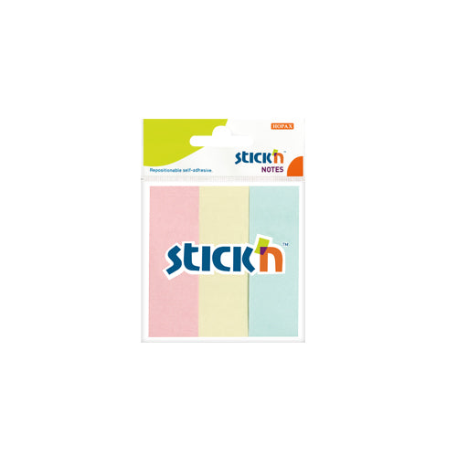 Stick Notes Index 76 x 25 mm, 3 x 50 File/Set Stick'n Pastel