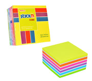 Cub Notes Adeziv 7 Culori Asortate 76x76mm 400 File Stick'n