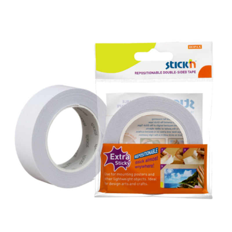 Banda dublu adeziva cu adeziv permanent, 25mm x 12 m, Stick"n Extra-Sticky - imagine produs