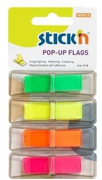 Film Index Autoadeziv Pop-up 45 x 12 mm, 160 File/Set, cu Dispenser Stick'n