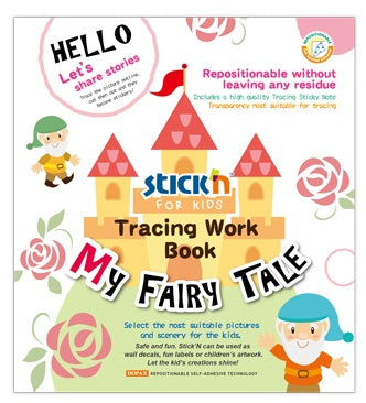Carte Educativă Tracing Work Book My Fairy Tale Stick'n