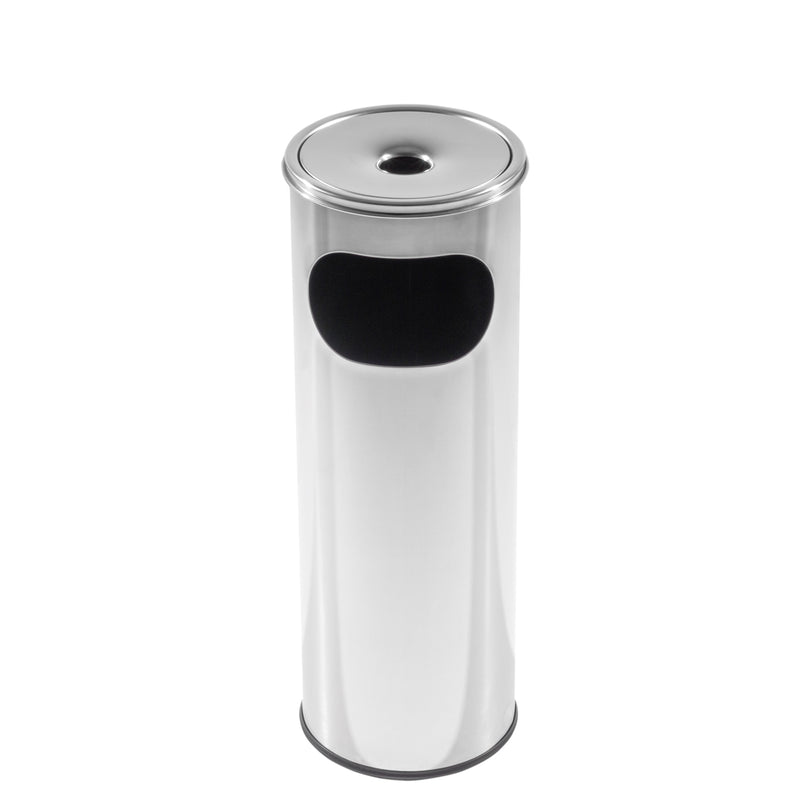 Coș gunoi inox 30L cu scrumieră integrată