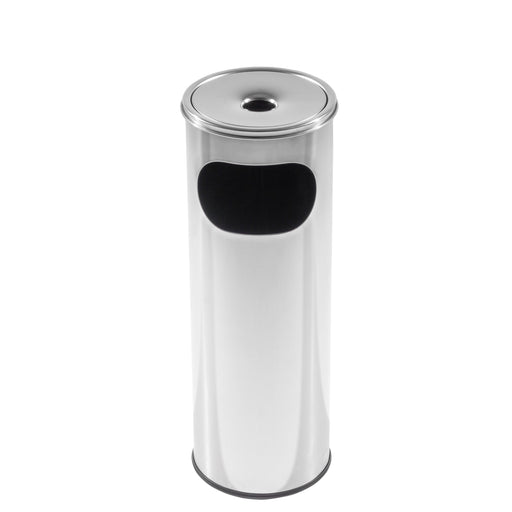 Coș gunoi inox 30L cu scrumieră integrată