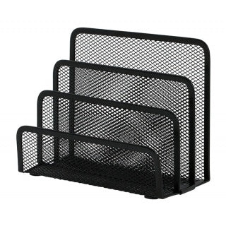 Suport Plastic pentru Accesorii de Birou, Rotativ, 7 Compartimente, Kejea - Fumuriu, Kejea