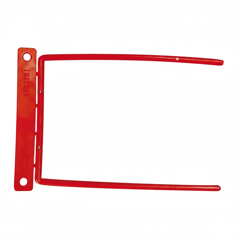 Alonjă de mare capacitate inserție metalică D-Clip roșie 100 buc/set Q-Connect