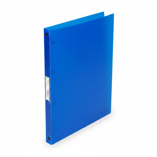 Caiet Mecanic 4 Inele - D16mm, Coperți Flexibile PP, Q-Connect - Albastru Transparent Q-connect