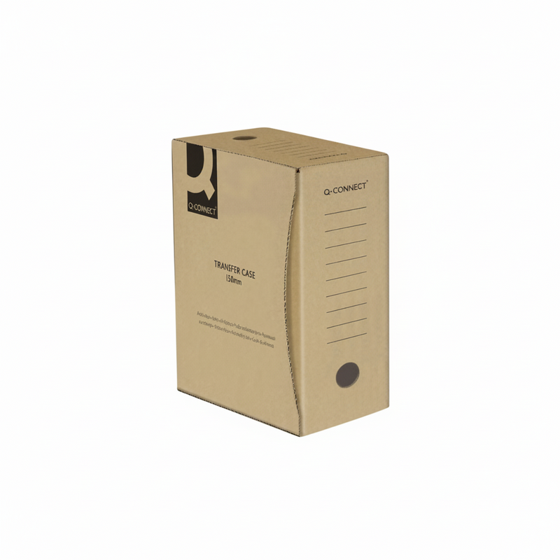 Cutie Arhivare 150mm Carton 400gsm Gri/Negru 150x339x298mm - Q-Connect