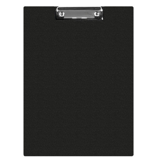 Clipboard Dublu A5 PVC, Negru marca Q-Connect cu copertă protectoare și clemă metalică