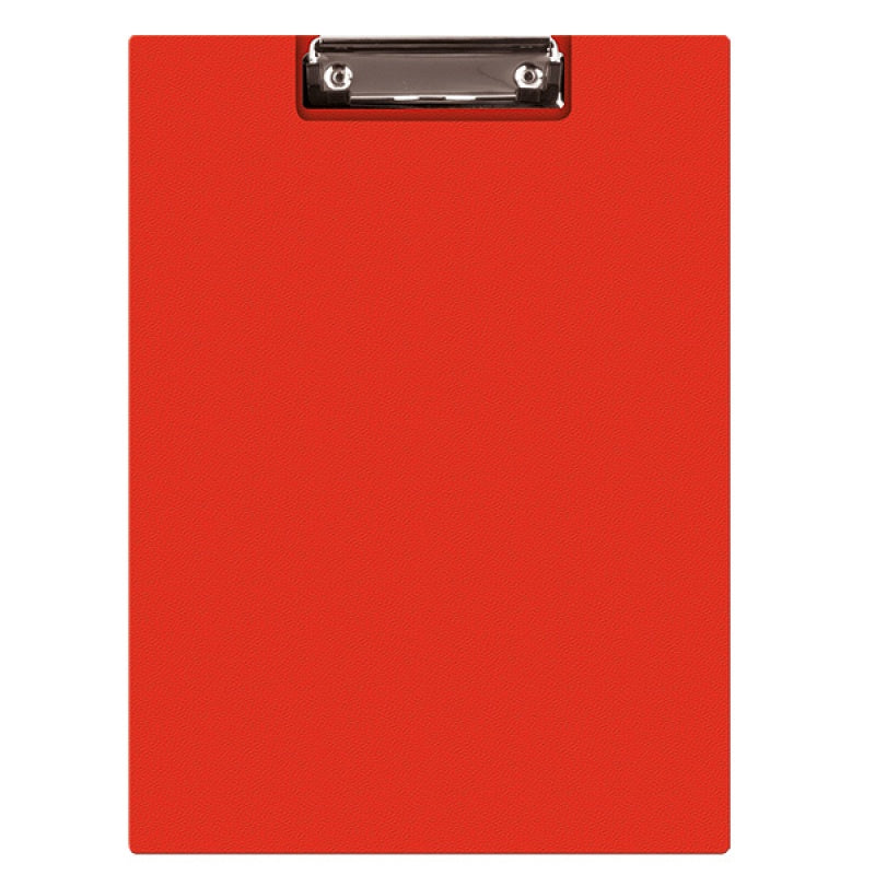 Clipboard Dublu A5 PVC, Roșu marca Q-Connect cu copertă protectoare și clemă metalică