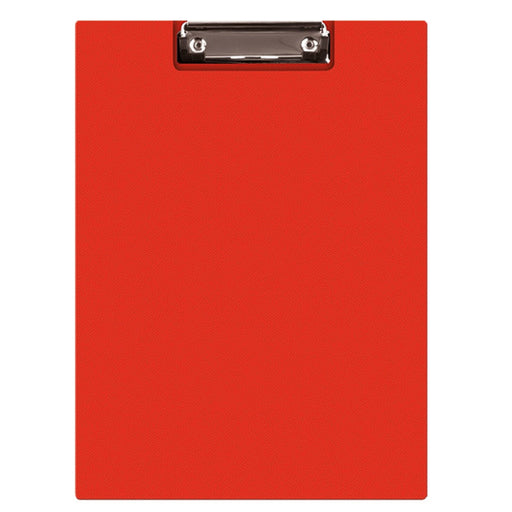 Clipboard Dublu A5 PVC, Roșu marca Q-Connect cu copertă protectoare și clemă metalică