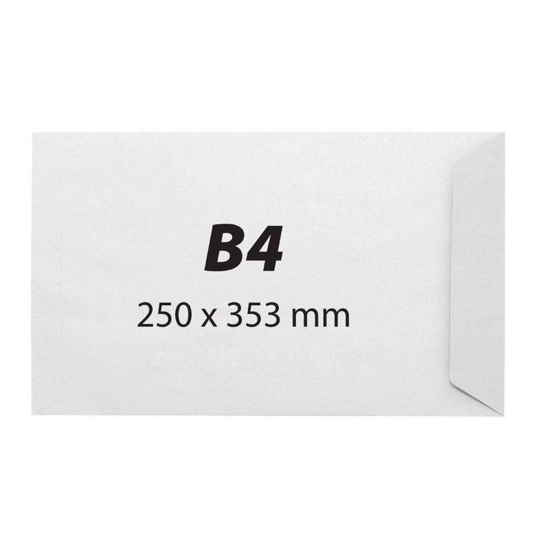 Plic B4 Silicon 250x353mm 100g Alb 250 Buc/Cutie - NNB (KF60205)