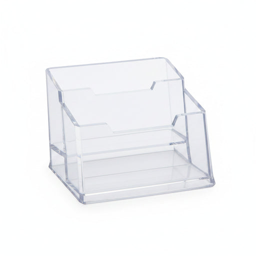 Suport cărți de vizită din plastic transparent Kejea pentru birou, 2 seturi