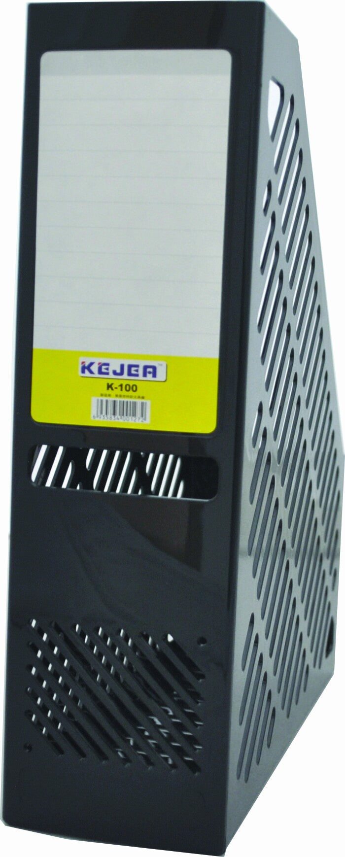 Suport Vertical Plastic Cataloage 75mm Negru - KEJEA