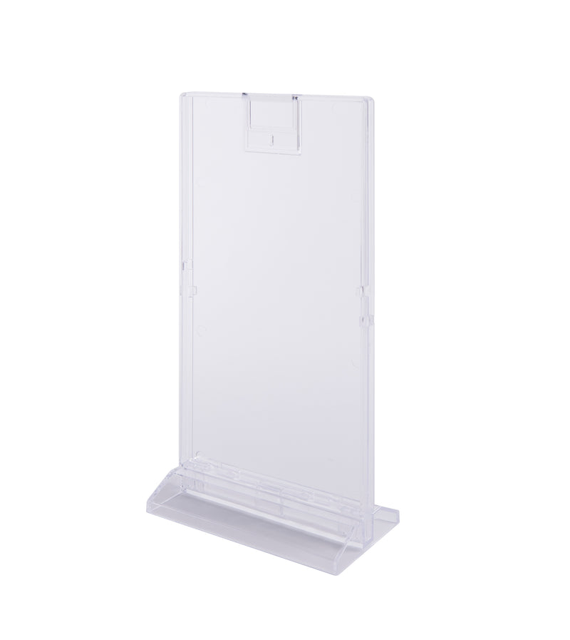 Display Plastic pentru Pliante Forma T 105 x 210 mm Kejea