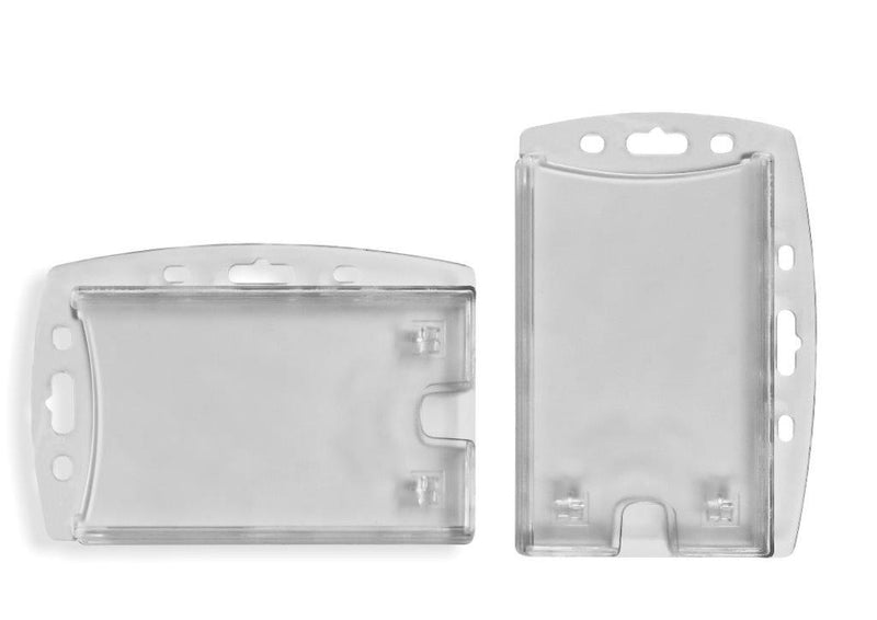 Suport PS Anti-Alunecare Transparent pentru ID Carduri 90 x 55 mm Vertical/Orizontal Set 5 Bucăți Kejea