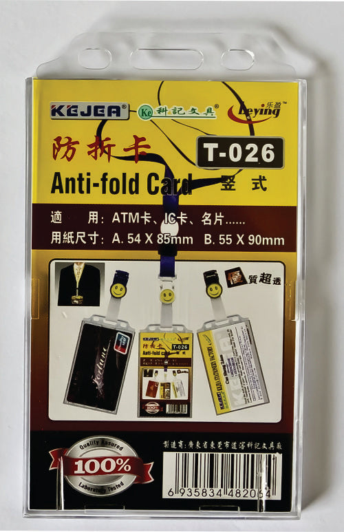 Suport PP Transparent Anti-Alunecare pentru Carduri 54 x 85 mm Vertical Set 5 Bucăți Kejea