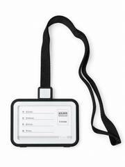 Buzunar PP cu Lanyard pentru Carduri 85 x 54 mm Set 5 Bucăți Kejea Negru