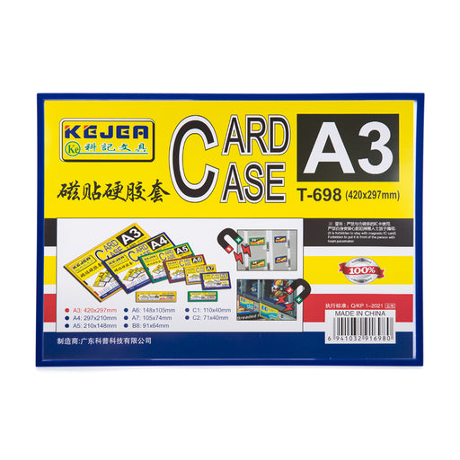 Buzunar Magnetic Transparent A3 ABS+PVC Kejea Albastru