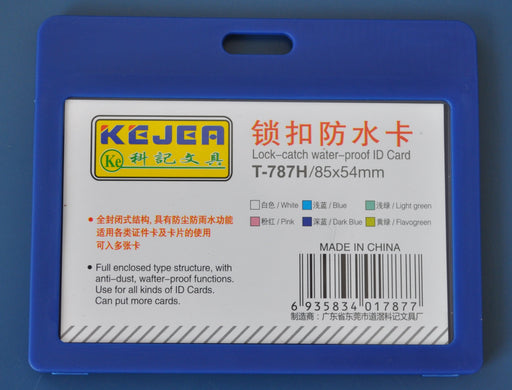 Suport PP Waterproof Bleumarin pentru Carduri 85 x 55 mm Orizontal Set 5 Bucăți Kejea