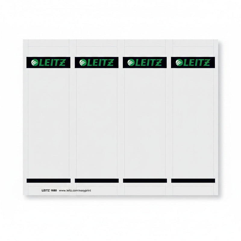 Etichete printabile biblioraft Leitz 80 mm, carton FSC reciclabil, set 100 bucăți