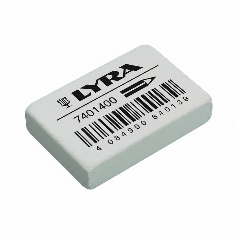 Radiera cauciuc LYRA India, 38x25x9mm, pentru creion - gri