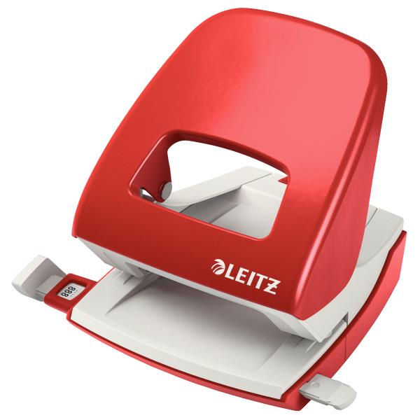 Perforator 5008, 30 coli - Rosu Leitz
