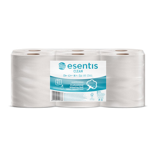 Rola prosop derulare centrala Esentis 2 straturi Clean 150 m, set 6 role