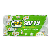 Hartie igienica Softy 12 m - 10 role 3 straturi, Mușețel