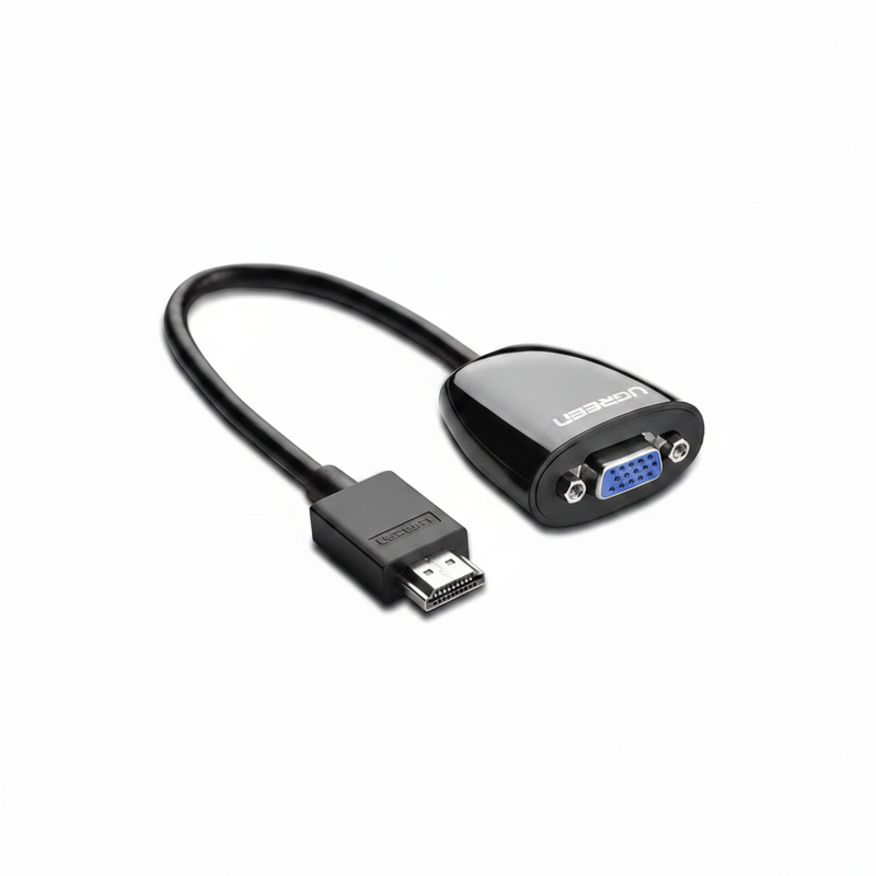 Cablu adaptor HDMI la VGA Ugreen MM105 Full HD 0.15m negru