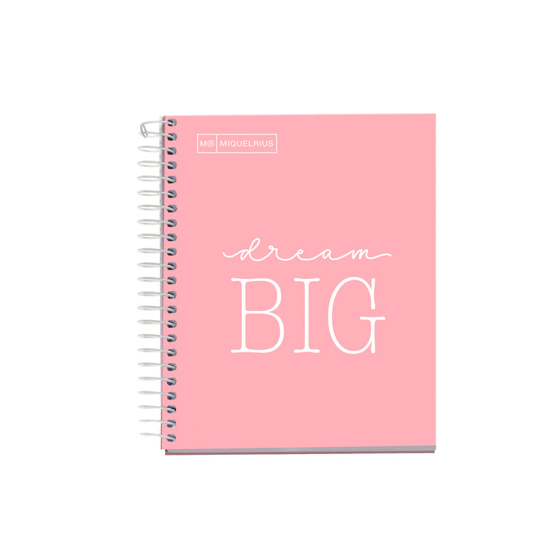Caiet cu Spira Messages A6 Matematica 100 File Roz - Miquelrius - imagine produs