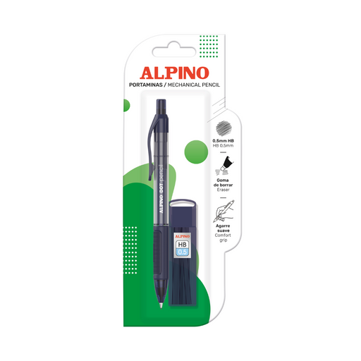 Creion Mecanic Dot 0,5 mm cu Set Mine Alpino