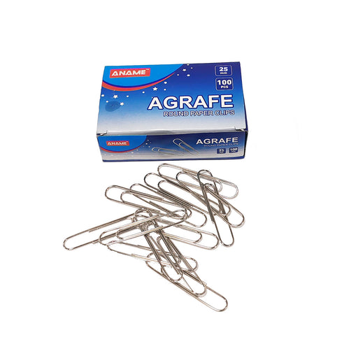 Agrafe Birou 25 mm Zincate 100 buc - Aname