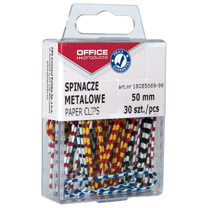 Agrafe colorate 50 mm, 30/cutie Zebra Office Products - imagine produs