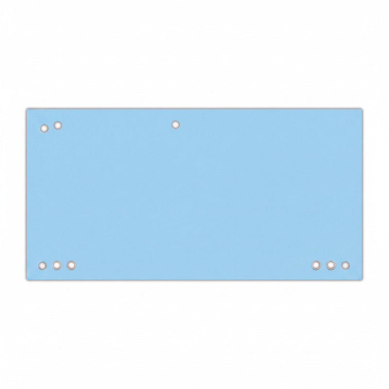 Separator carton Duo albastru Office Products 105 x 240 mm