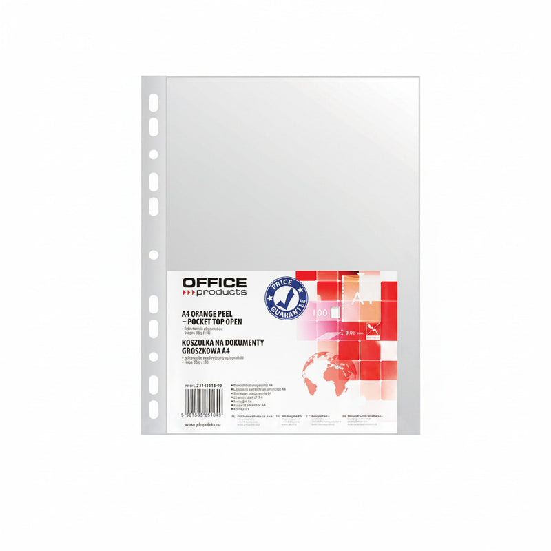 Folii Protecție A4 Transparente, 30 Microni, 100/set Office Products