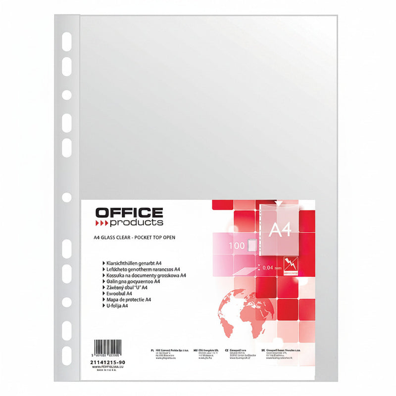 Folii Protecție A4 Transparente, 40 Microni, 100/set Office Products