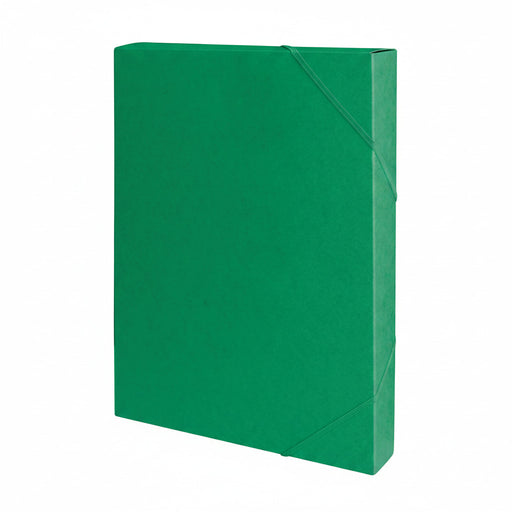 Mapă carton Office Products 450g/mp cu elastic pe colțuri, A4, lățime 40mm, culoare verde