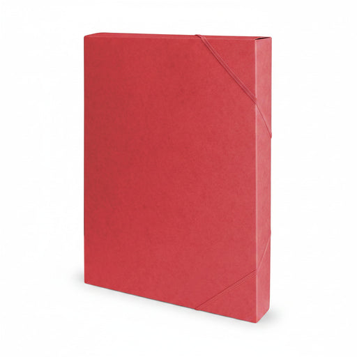 Mapă carton Office Products 450g/mp cu elastic pe colțuri, A4, lățime 40mm, culoare roșie