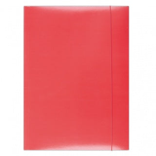 Mapă carton plastifiat Office Products 300gsm cu elastic, A4, culoare roșie