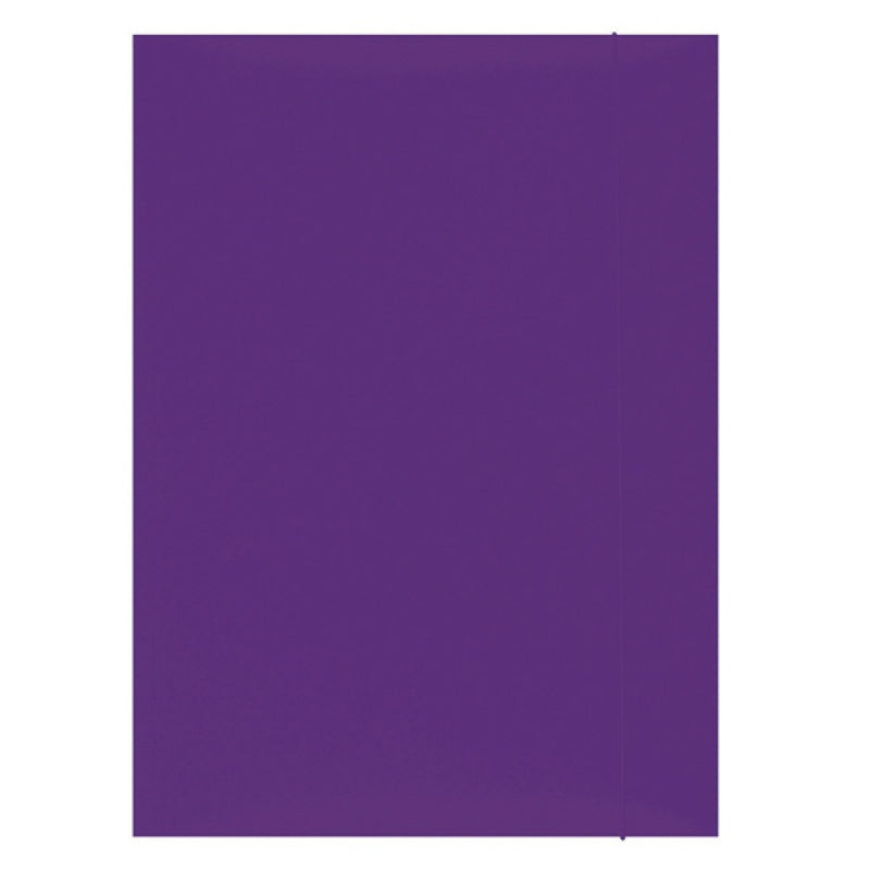 Mapă carton plastifiat Office Products 300gsm cu elastic, A4, culoare violet