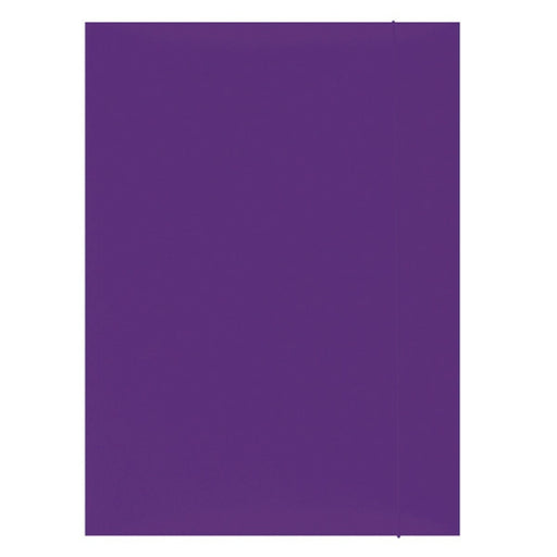 Mapă carton plastifiat Office Products 300gsm cu elastic, A4, culoare violet