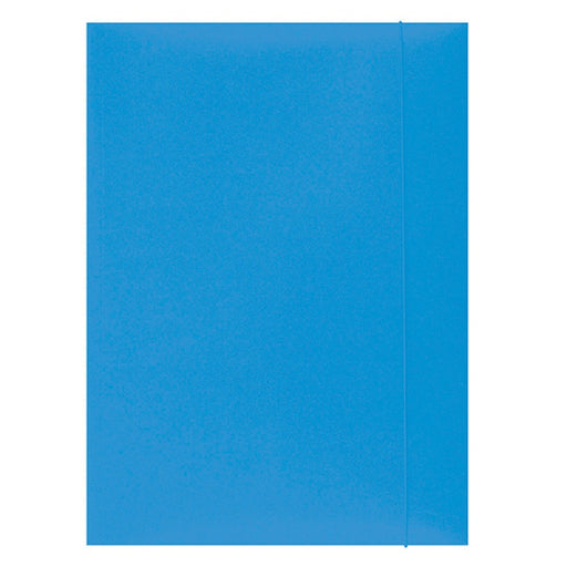 Mapă carton plastifiat Office Products 300gsm cu elastic, A4, culoare bleu