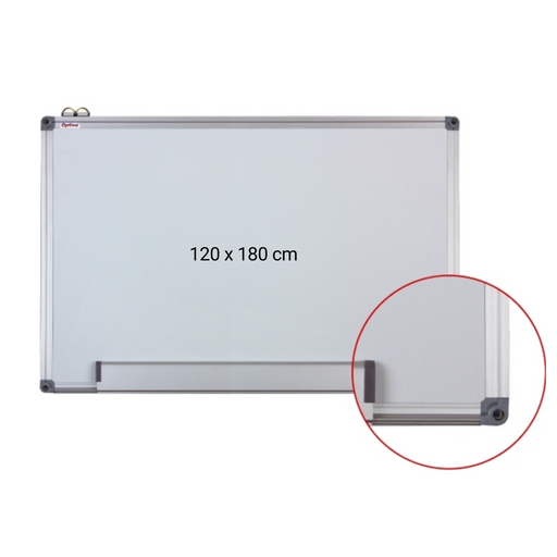 Tabla Alba Magnetica Optima cu Rama din Aluminiu 120 x 180 cm - imagine produs
