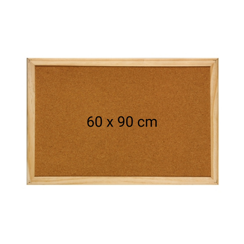 Panou Plută cu Ramă din Lemn 60 x 90 cm Optima