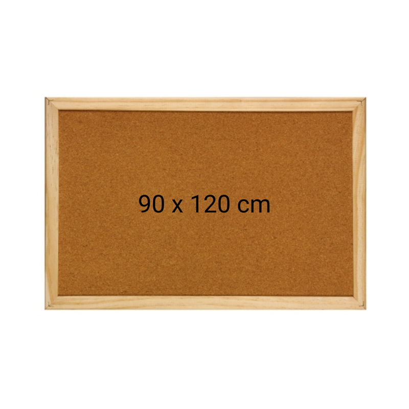 Panou Plută cu Ramă din Lemn 90 x 120 cm Optima