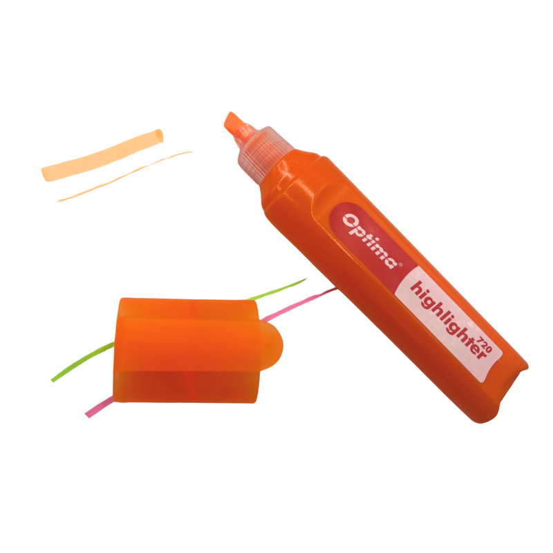 Set Textmarkere Optima 720 Vârf Lat 1-4 mm 4 Culori Optima