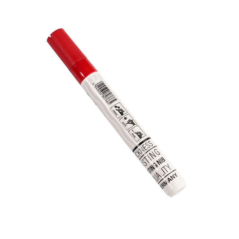 Marker cu Vopsea Paint 3710 Vârf Rotund 4,5 mm Optima Roșu