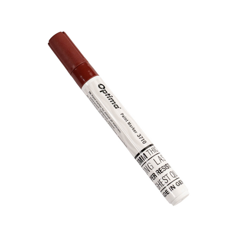 Marker cu Vopsea Paint 3710 Vârf Rotund 4,5 mm Optima Maro