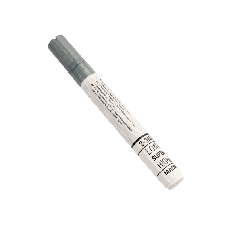 Marker cu Vopsea Paint 3710 Vârf Rotund 4,5 mm Optima Argintiu